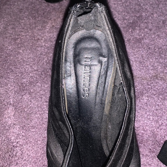 Black satin heels - Picture 5 of 5